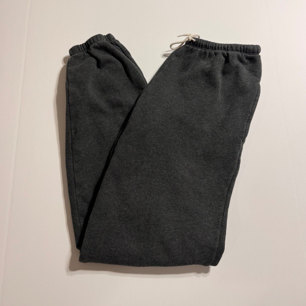 John Galt Brandy Melville Charcoal Gray Rosa Sweatpants Joggers One Size